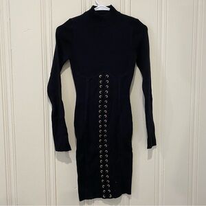 Longsleeve bodycon dress corset style